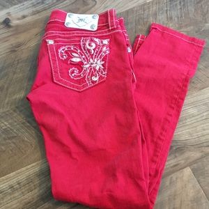 Red skinny Miss me jeans
